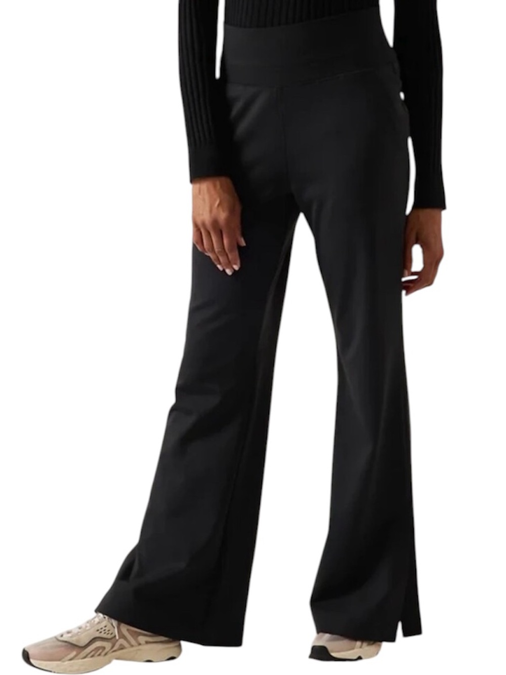 Athleta | Women’s Black Venice High Rise Wide Leg Pants Size Large